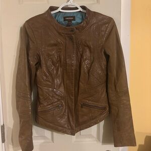 Danier Tan Leather Jacket for Women